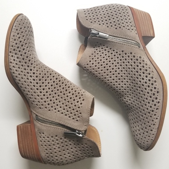 lucky brand perforated basel booties